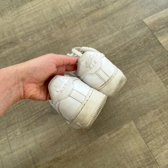 Nike Air Force 1 White Size 5Y 6.5 Womens - Picture 6 of 9
